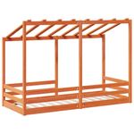Casa si Gradina - Mobilier - Paturi si accesorii - Paturi - Acoperis pat de copii, 90x190 cm, lemn masiv de pin, maro ceruit - Infinity.ro