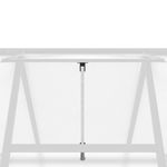 Casa si Gradina - Gradinarit si plante - Sere si solarii - Sere cu cadru de baza, argintiu, 169x169x195 cm, aluminiu - Infinity.ro