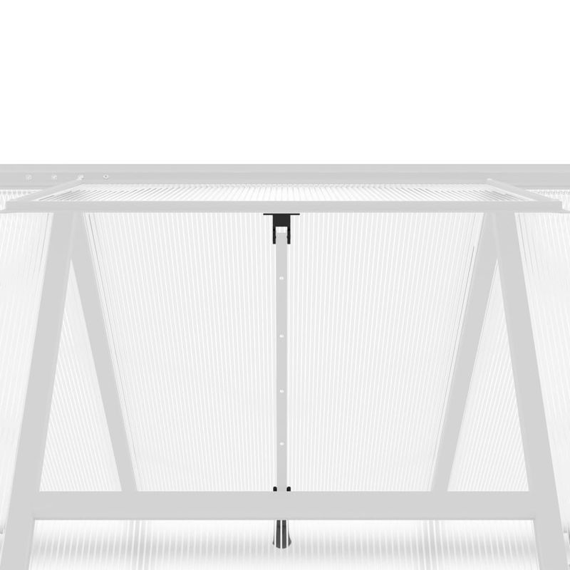 Casa si Gradina - Gradinarit si plante - Sere si solarii - Sere cu cadru de baza, argintiu, 169x169x195 cm, aluminiu - Infinity.ro