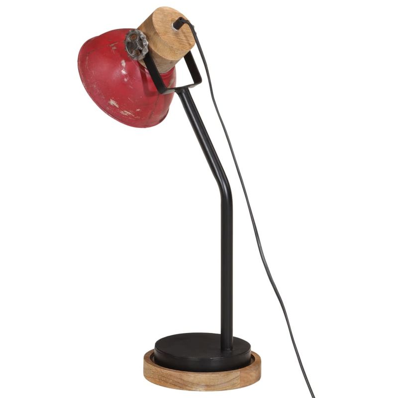 Casa si Gradina/Corpuri si surse de iluminat/Veioze si lampi/Lampi de veghe - Lampa de birou 25 W, rosu uzat, 18x18x60 cm, E27 - Infinity.ro
