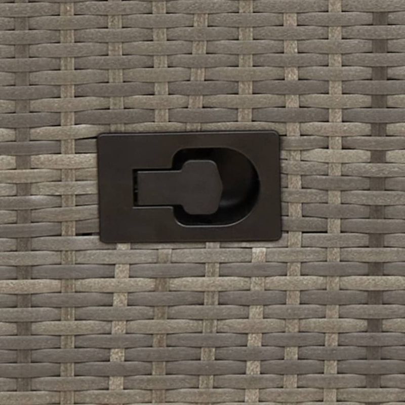 Casa si Gradina - Gradina si terasa - Mobilier exterior - Seturi mobila gradina - Set bistro de gradina cu perne, 3 piese, gri, poliratan - Infinity.ro