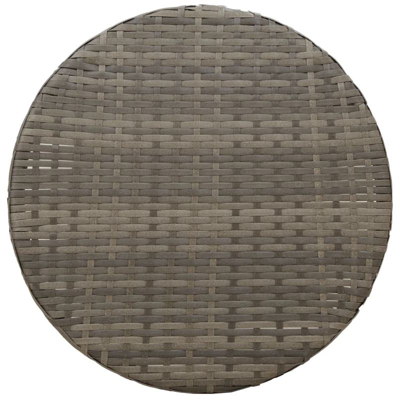 Casa si Gradina - Gradina si terasa - Mobilier exterior - Seturi mobila gradina - Set bistro de gradina cu perne, 3 piese, gri, poliratan - Infinity.ro