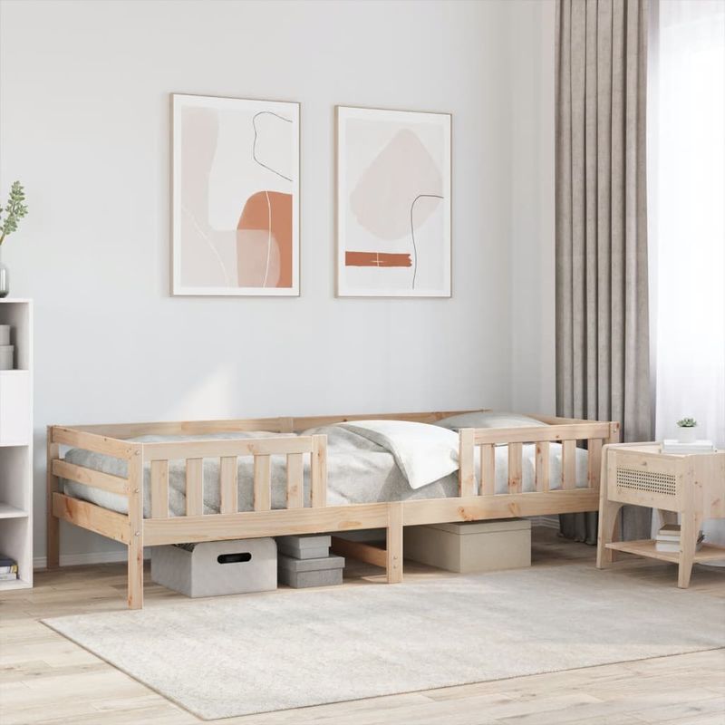 Casa si Gradina - Mobilier - Paturi si accesorii - Paturi - Cadru de pat, 75x190 cm, lemn masiv de pin - Infinity.ro
