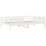 Casa si Gradina - Mobilier - Paturi si accesorii - Paturi - Cadru de pat, alb, 90x190 cm, lemn masiv de pin - Infinity.ro