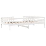 Casa si Gradina - Mobilier - Paturi si accesorii - Paturi - Cadru de pat, alb, 90x190 cm, lemn masiv de pin - Infinity.ro
