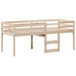 Casa si Gradina - Mobilier - Paturi si accesorii - Paturi - Pat inalt cu acoperis, 80x200 cm, lemn masiv de pin - Infinity.ro