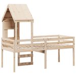 Casa si Gradina - Mobilier - Paturi si accesorii - Paturi - Pat inalt cu acoperis, 80x200 cm, lemn masiv de pin - Infinity.ro