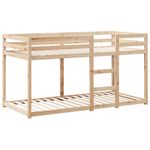 Casa si Gradina - Mobilier - Paturi si accesorii - Paturi - Pat supraetajat cu acoperis, alb, 90x200 cm, lemn masiv de pin - Infinity.ro