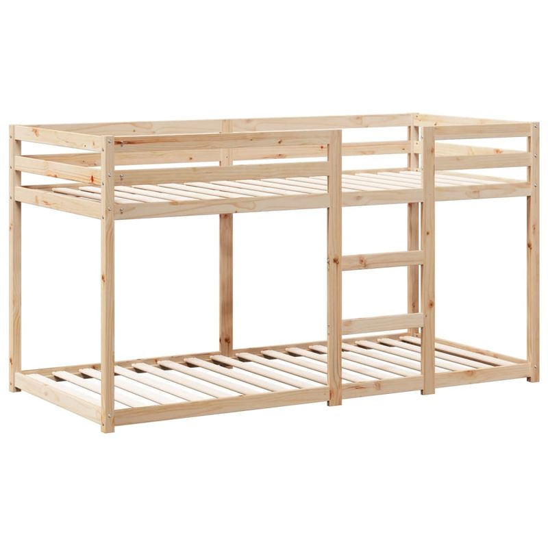 Casa si Gradina - Mobilier - Paturi si accesorii - Paturi - Pat supraetajat cu acoperis, alb, 90x200 cm, lemn masiv de pin - Infinity.ro