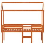 Casa si Gradina - Mobilier - Paturi si accesorii - Paturi - Pat inalt de dormitor, maro ceruit, 90x200cm, lemn masiv de pin - Infinity.ro