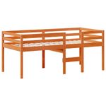 Casa si Gradina - Mobilier - Paturi si accesorii - Paturi - Pat inalt de dormitor, maro ceruit, 90x200cm, lemn masiv de pin - Infinity.ro