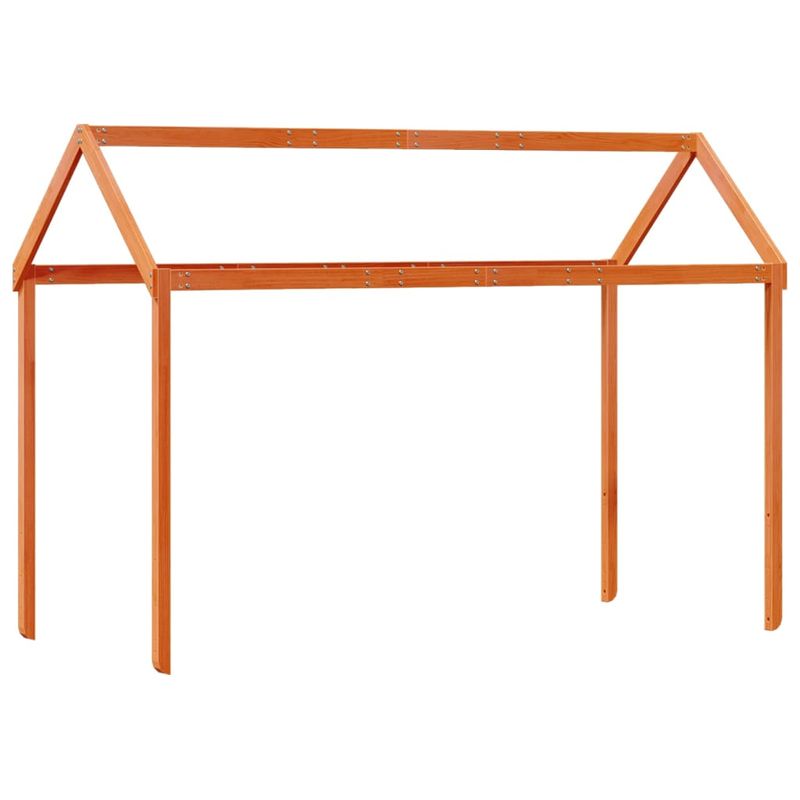 Casa si Gradina - Mobilier - Paturi si accesorii - Paturi - Pat inalt de dormitor, maro ceruit, 90x200cm, lemn masiv de pin - Infinity.ro