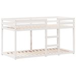 Casa si Gradina - Mobilier - Paturi si accesorii - Paturi - Pat supraetajat cu acoperis, alb, 80x200 cm, lemn masiv de pin - Infinity.ro