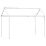 Casa si Gradina - Mobilier - Paturi si accesorii - Paturi - Pat supraetajat cu acoperis, alb, 80x200 cm, lemn masiv de pin - Infinity.ro