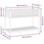 Casa si Gradina - Gradinarit si plante - Plante si ghivece - Ghivece si suporturi - Jardiniera gradina cu raft 110x45x80cm lemn masiv acacia/otel - Infinity.ro