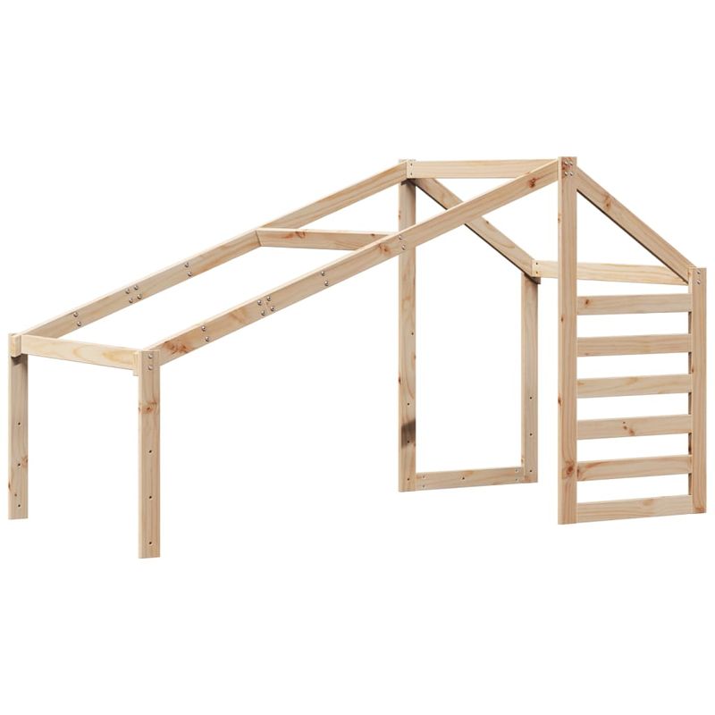 Casa si Gradina - Mobilier - Paturi si accesorii - Paturi - Pat inalt cu acoperis, 90x200 cm, lemn masiv de pin - Infinity.ro