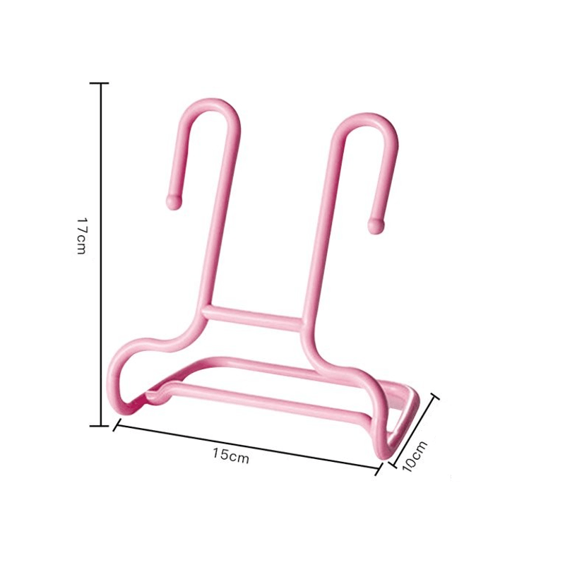 Casa si Gradina - Mobilier - Organizare si depozitare - Cutii depozitare - Set 2 bucati, Suport pentru pantofi cu umeras, Organizator pantofi, culoare Roz ABYZ™ - Infinity.ro