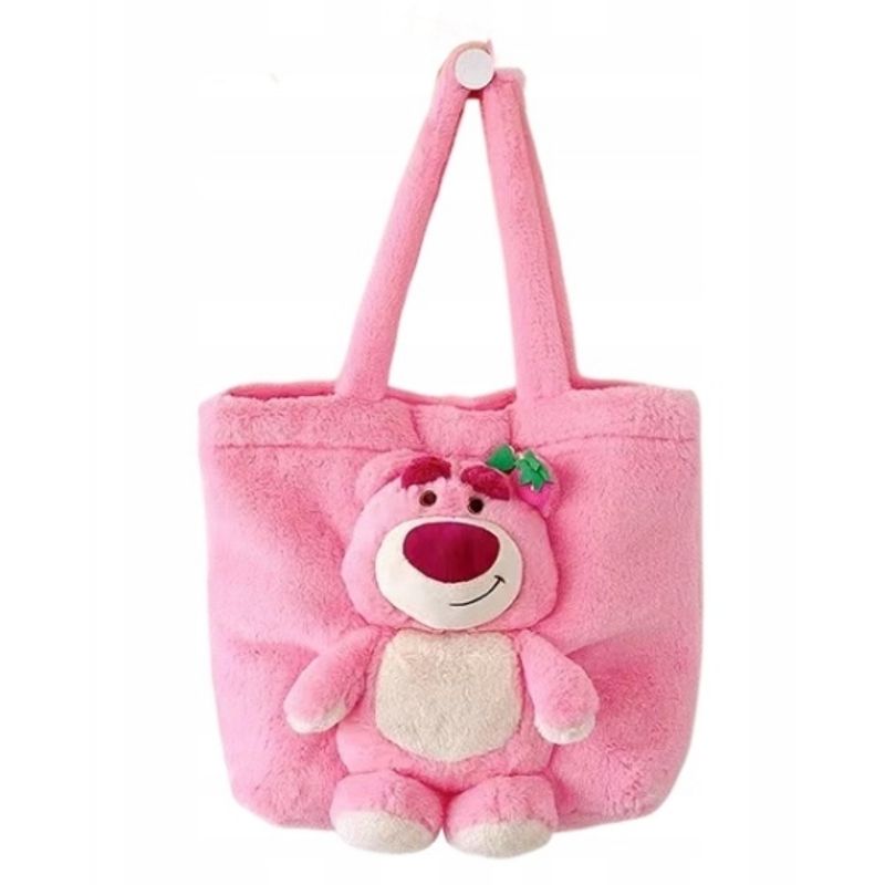 Fashion, accesorii si bijuterii - Copii - Accesorii copii - Genti si rucsacuri copii - Gentuta copii din Plus, dimensiuni 30x25cm culoare Roz ABYZ™ - Infinity.ro