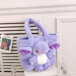 Fashion, accesorii si bijuterii - Copii - Accesorii copii - Genti si rucsacuri copii - Gentuta copii din Plus, Tip Stitch dimensiuni 35x27cm culoare Mov ABYZ™ - Infinity.ro