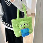 Fashion, accesorii si bijuterii - Copii - Accesorii copii - Genti si rucsacuri copii - Gentuta copii din Plus, dimensiuni 30x25cm culoare Verde ABYZ™ - Infinity.ro