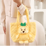 Fashion, accesorii si bijuterii - Copii - Accesorii copii - Genti si rucsacuri copii - Gentuta copii din Plus, dimensiuni 30x25cm culoare Galben ABYZ™ - Infinity.ro