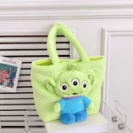 Fashion, accesorii si bijuterii - Copii - Accesorii copii - Genti si rucsacuri copii - Gentuta copii din Plus, dimensiuni 30x25cm culoare Verde ABYZ™ - Infinity.ro