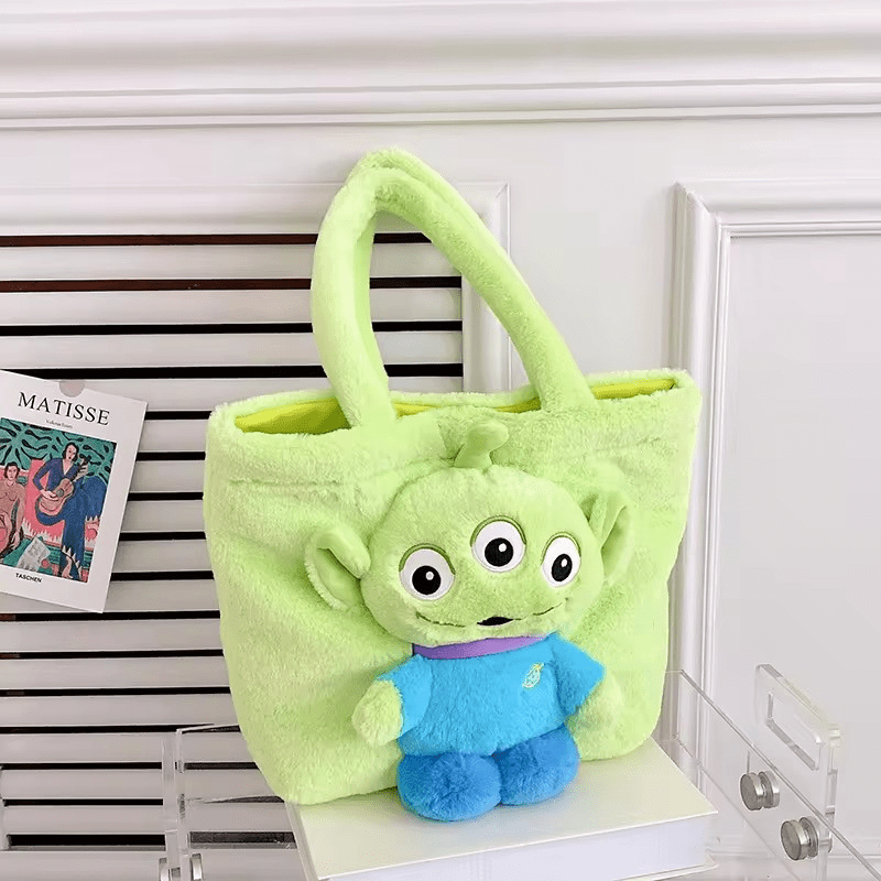 Fashion, accesorii si bijuterii - Copii - Accesorii copii - Genti si rucsacuri copii - Gentuta copii din Plus, dimensiuni 30x25cm culoare Verde ABYZ™ - Infinity.ro