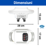 Ingrijire personala si Cosmetice - Sanatate si wellness - Articole wellness - Aparate si dispozitive de masaj - Aparat electric de masaj cu vibratii, tip pistol cu percutie, 4 moduri, 12 trepte, 3200 RPM, lumina infrarosie - Infinity.ro
