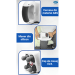 Ingrijire personala si Cosmetice - Sanatate si wellness - Articole wellness - Aparate si dispozitive de masaj - Aparat electric de masaj cu vibratii, tip pistol cu percutie, 4 moduri, 12 trepte, 3200 RPM, lumina infrarosie - Infinity.ro