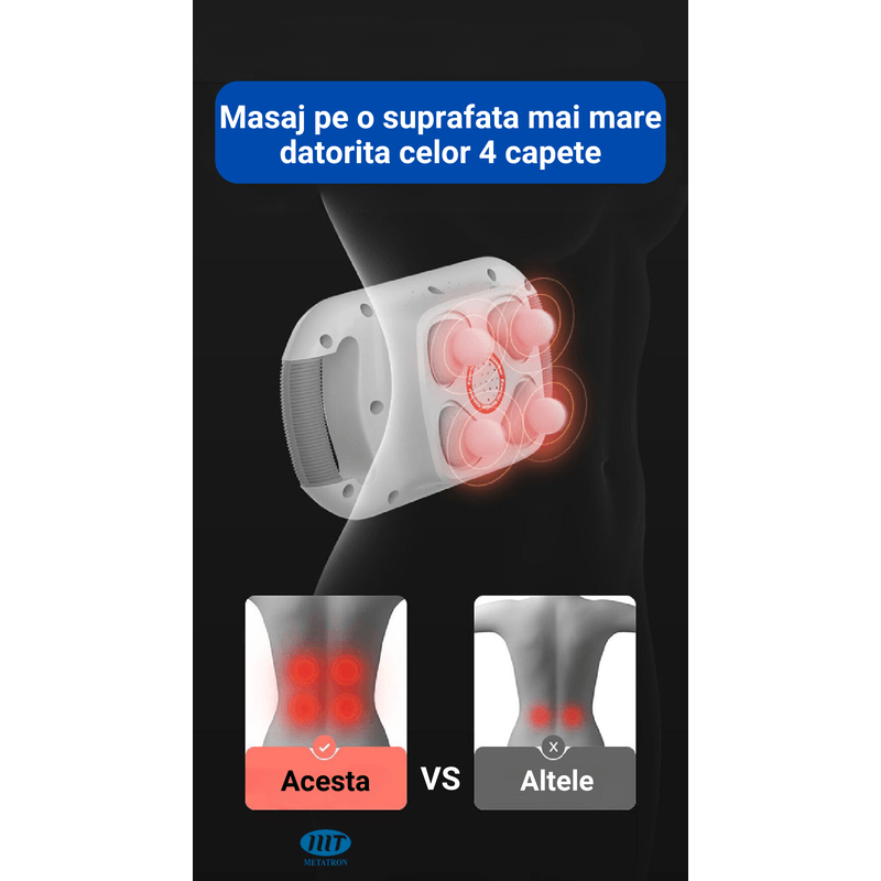 Ingrijire personala si Cosmetice - Sanatate si wellness - Articole wellness - Aparate si dispozitive de masaj - Aparat electric de masaj cu vibratii, tip pistol cu percutie, 4 moduri, 12 trepte, 3200 RPM, lumina infrarosie - Infinity.ro