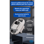 Ingrijire personala si Cosmetice - Sanatate si wellness - Articole wellness - Aparate si dispozitive de masaj - Aparat electric de masaj cu vibratii, tip pistol cu percutie, 4 moduri, 12 trepte, 3200 RPM, lumina infrarosie - Infinity.ro