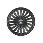 Auto si Moto - Anvelope si jante - Accesorii roti - Capace roti - Set 4 capace roti pentru Volkswagen, model Joy negru, R14 - Infinity.ro