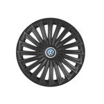 Auto si Moto - Anvelope si jante - Accesorii roti - Capace roti - Set 4 capace roti pentru Volkswagen, model Joy negru, R15 - Infinity.ro