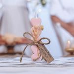 Market - Cadouri - Cadouri personalizate - Marturii Botez fetita, baiat, lumanare ceara naturala, Inimioare - Infinity.ro