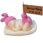 Market - Cadouri - Cadouri personalizate - Marturii Botez fetita, baiat, lumanare ceara naturala bebe si eticheta personalizata - Infinity.ro