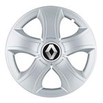 Auto si Moto - Anvelope si jante - Accesorii roti - Capace roti - Set 4 capace roti pentru Renault, model Bis gri, R13 - Infinity.ro