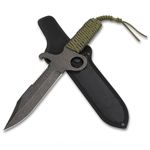 Sport si Outdoor - Camping - Cutite, bricege si accesorii - Cutite si bricege - Cutit de vanatoare Full Tang, IdeallStore®, kaki, 34 cm - Infinity.ro