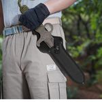 Sport si Outdoor - Camping - Cutite, bricege si accesorii - Cutite si bricege - Cutit de vanatoare Full Tang, IdeallStore®, kaki, 34 cm - Infinity.ro