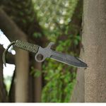 Sport si Outdoor - Camping - Cutite, bricege si accesorii - Cutite si bricege - Cutit de vanatoare Full Tang, IdeallStore®, kaki, 34 cm - Infinity.ro