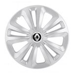 Auto si Moto - Anvelope si jante - Accesorii roti - Capace roti - Set 4 capace roti pentru Renault, model Terra gri, R14 - Infinity.ro