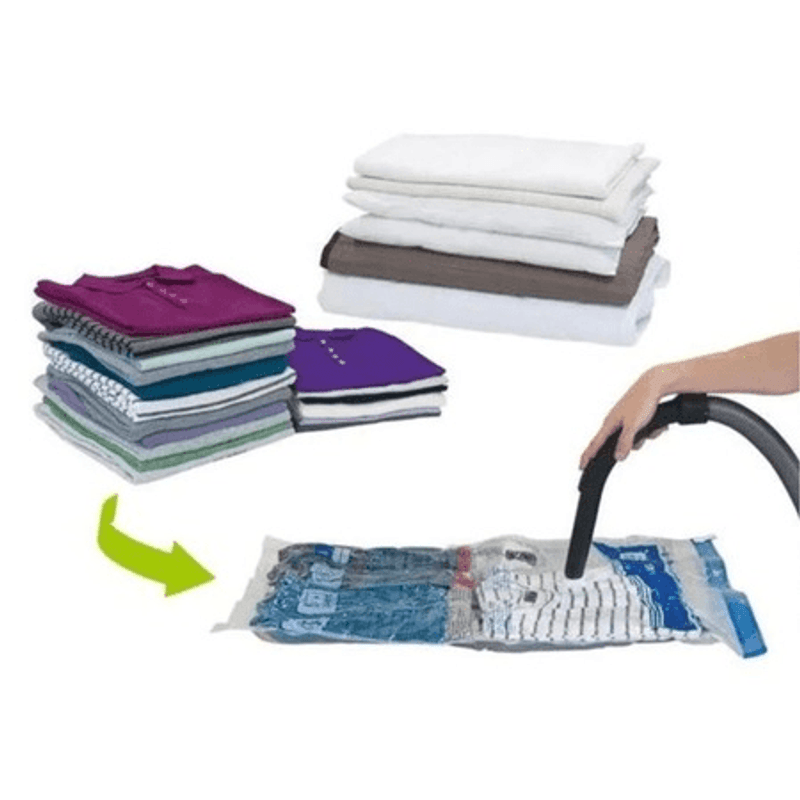 Casa si Gradina - Mobilier - Organizare si depozitare - Pungi depozitare - Sac de vidat haine, perne, pilote, 80×110cm, transparent - Infinity.ro