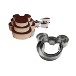 Casa si Gradina - Bucatarie si vesela - Vase pentru gatit - Tavi copt - Set 3 rame pentru tort forma de Mickey Mouse - Infinity.ro