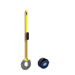 Casa si Gradina - Sanitare - Obiecte sanitare - Accesorii vase de toaleta - Perie din silicon rotunda de WC cu suport si prindere perete cu cap flexibil Galben Gri - Infinity.ro