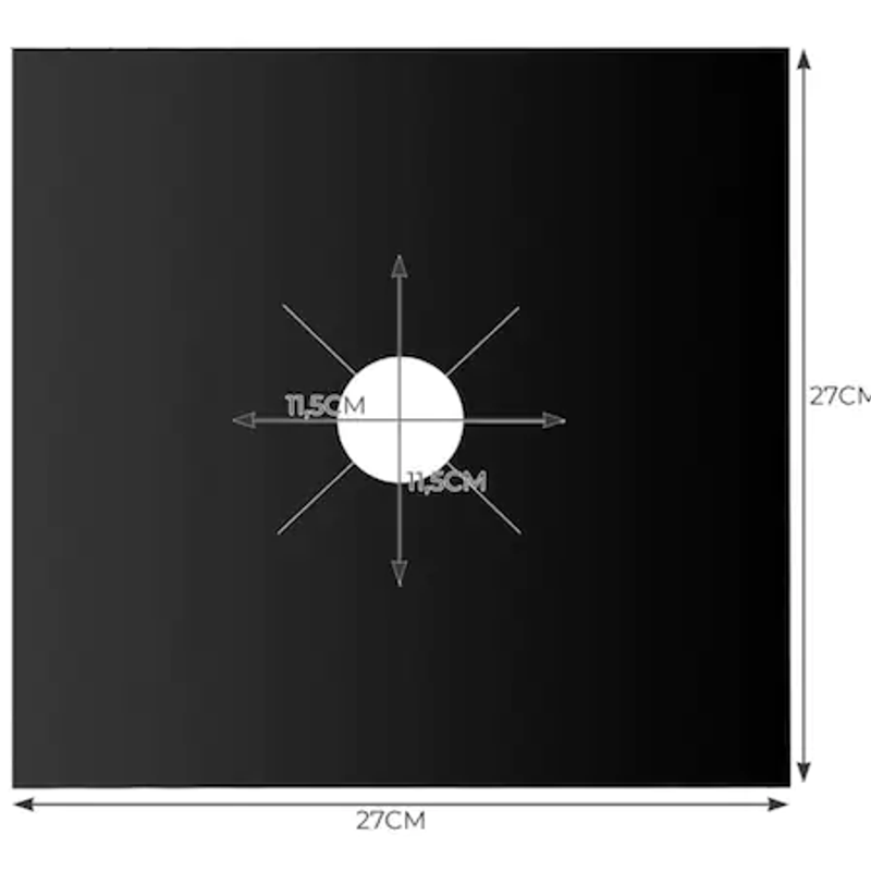 Electronice si Electrocasnice - Aragazuri, cuptoare si hote - Accesorii aragazuri, cuptoare si hote - Accesorii aragazuri - Set 4 folii detasabile de protectie pentru aragaz, usor de spalat, din teflon culoare negru - Infinity.ro