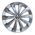Auto si Moto - Anvelope si jante - Accesorii roti - Capace roti - Set 4 capace roti pentru Renault, model Fame gri, R15 - Infinity.ro