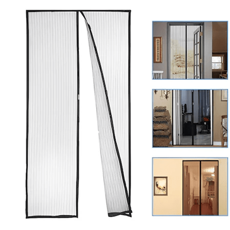Casa si Gradina - Constructii - Usi interior, exterior si garaj - Accesorii usi - Plasa anti tantari, anti insecte, 210×100cm, negru - Infinity.ro
