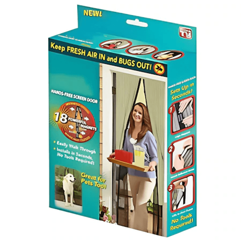 Casa si Gradina - Constructii - Usi interior, exterior si garaj - Accesorii usi - Plasa anti tantari, anti insecte, 210×100cm, negru - Infinity.ro