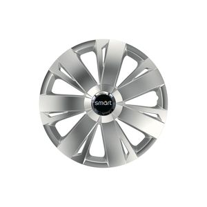 Set 4 capace roti cu inel Cromat Energy pentru gama auto Smart, R15