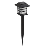Casa si Gradina - Corpuri si surse de iluminat - Iluminat exterior - Lampi solare - Lampa solara patrata, London, LED, IP 44, 38 cm, negru, clasic - Infinity.ro