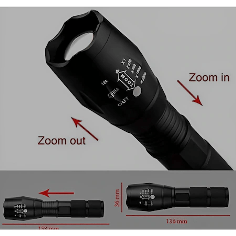 Casa si Gradina - Corpuri si surse de iluminat - Iluminat exterior - Lanterne - Mini lanterna cu led 5 moduri de reglare rezistenta la apa - Infinity.ro